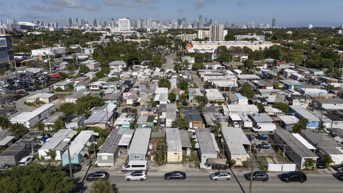 More than 200 families living in Little Havana's Silver Court Mobile Home Park are being forced to leave their homes, raising concerns about displacement and the impact of their lives in Miami, Florida, on Friday, April 17, 2026.