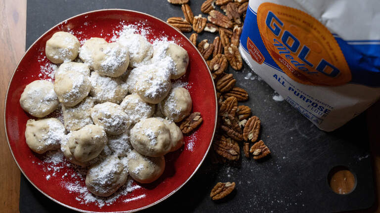 You only need 5 ingredients to make delicious, buttery Mexican Wedding Cookies