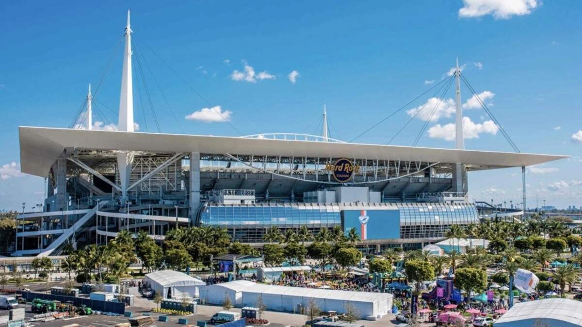 Hard Rock Stadium in Miami Gardens.