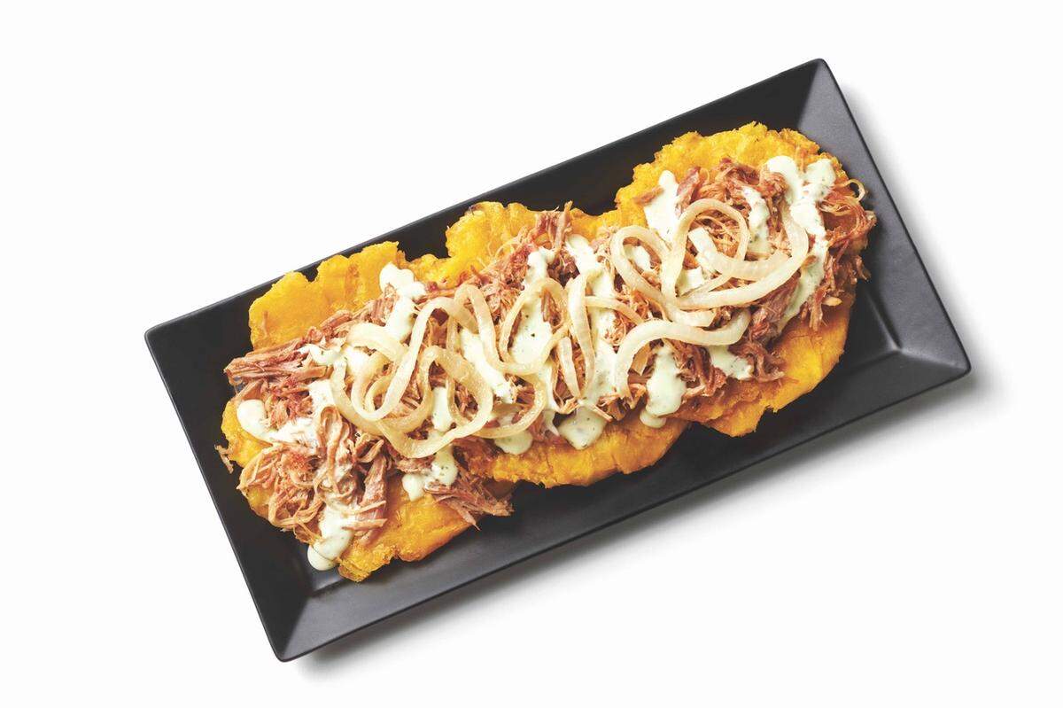 Pollo Tropical’s Tostones with Roast Pork