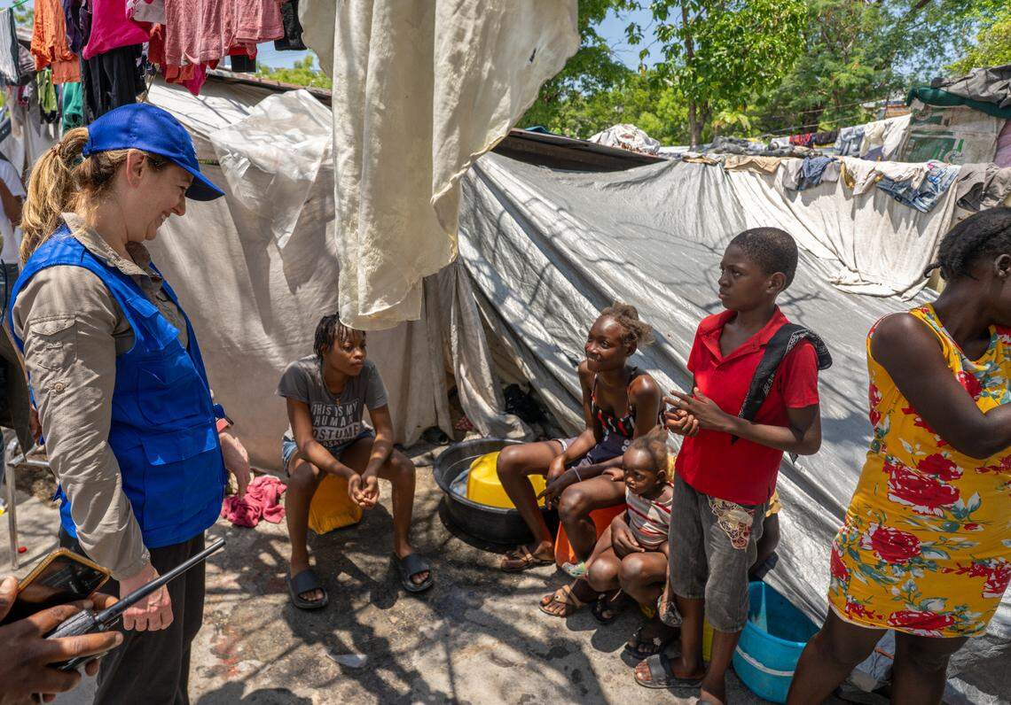 Amy Pope, director general of the United Nations’ International Organization for Migration visited Haiti on Monday, April 14, 2025 to bring attention to the worsening humanitarian crisis fueled by relentless gang violence. 