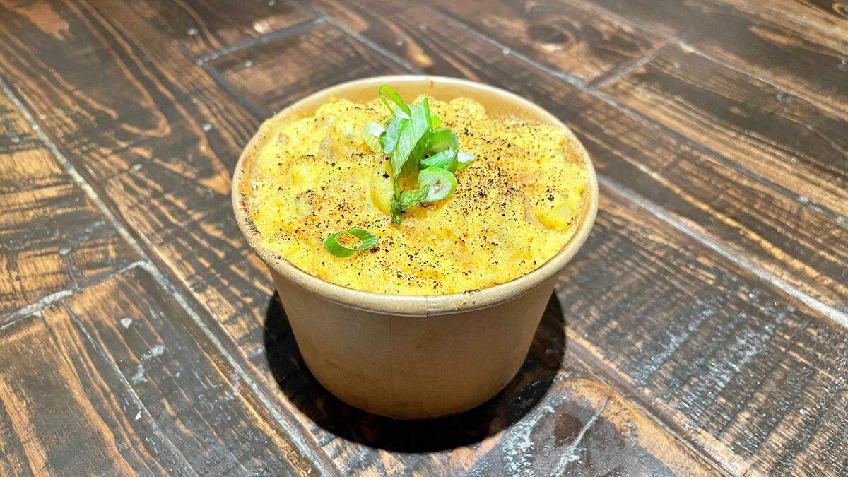 Truffle-bacon mac and cheese at Smoke & Dough in west Kendall