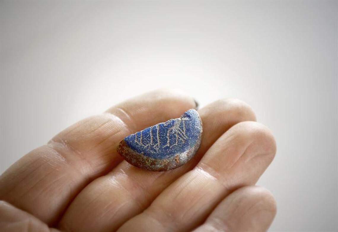 The amulet was broken, so experts believe it was thrown away.