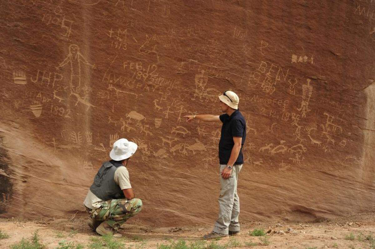 The most recent carvings date to the 1900s, archaeologists said.