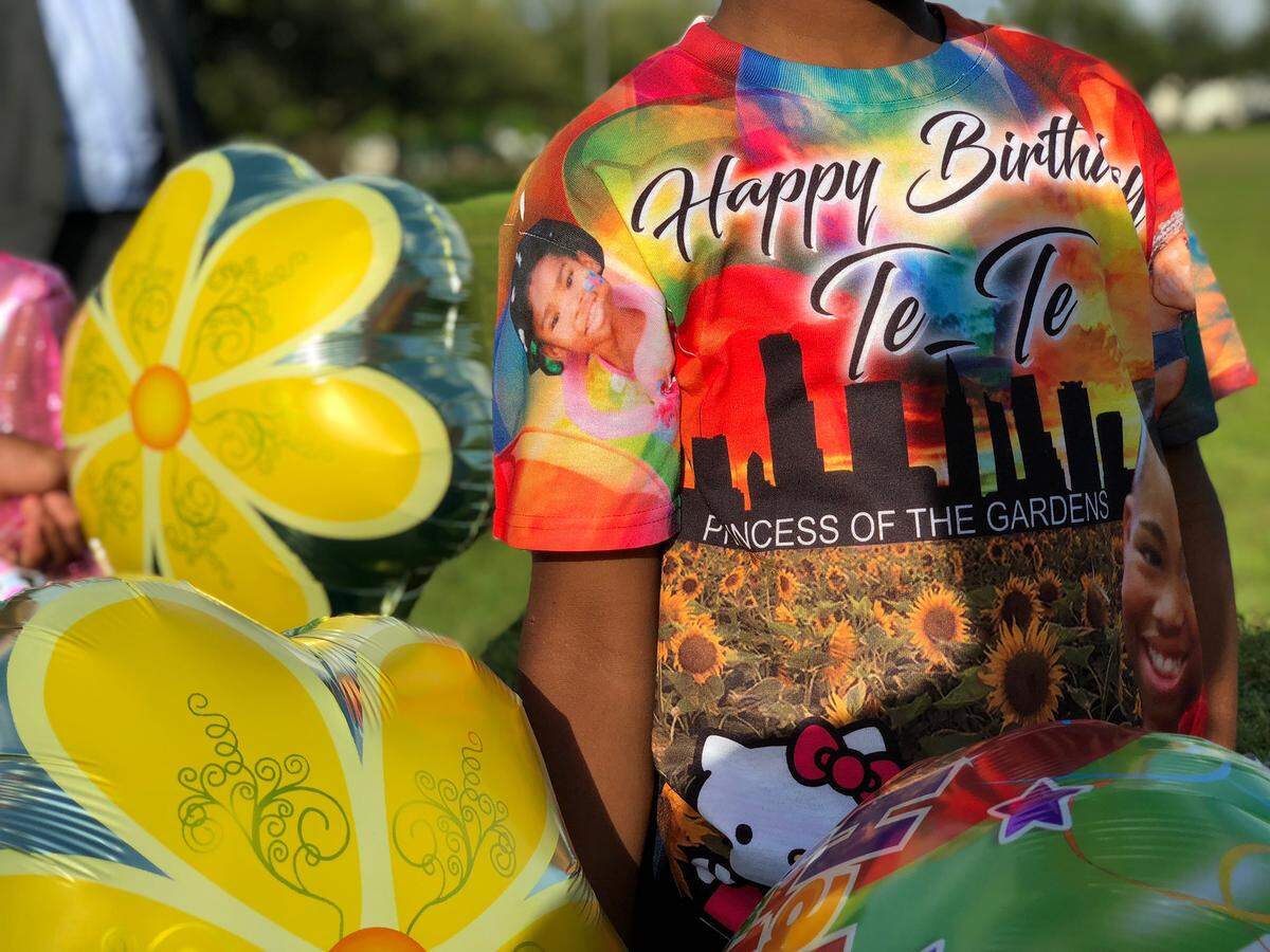 A memorial was held Monday night, Sept. 24, 2018, to mark what would have been the 18th birthday of Tequila Forshee, who was shot and killed in Miami Gardens in 2013 when she was 12 years old.