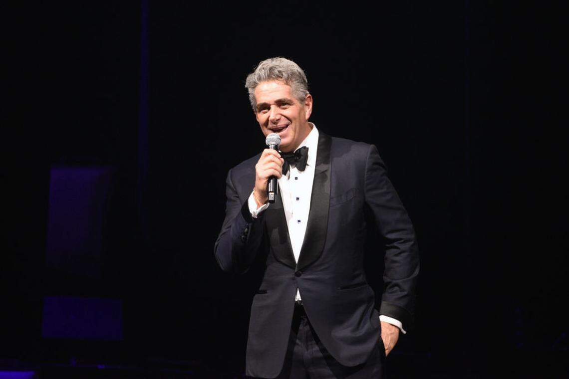 Fontainebleau Development Chairman and CEO Jeffrey Soffer speaks onstage during the Fontainebleau Las Vegas Star-Studded Grand Opening Celebration on Dec. 13, 2023, in Las Vegas.