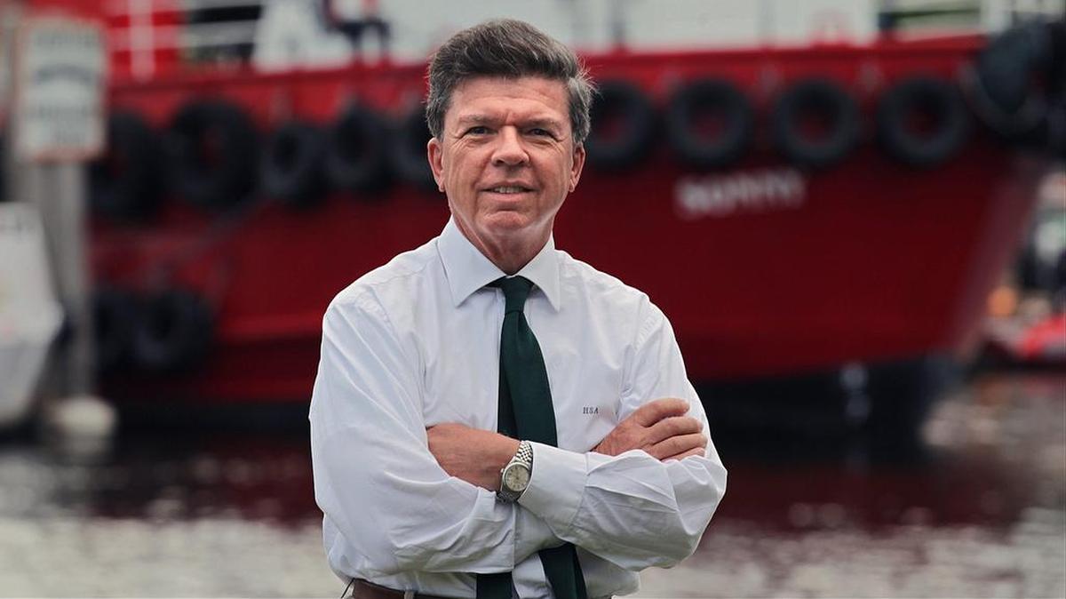Horacio Stuart Aguirre, chairman of the Miami RIver Commission and candidate for the District 1 seat on the Miami City Commission, is photographed near the Miami River.