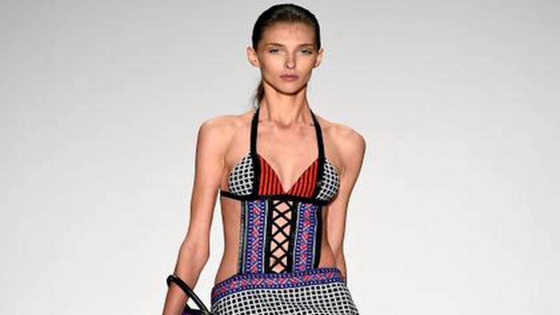 
A model walks the runway at the Custo Barcelona fashion show during Mercedes-Benz Fashion Week Spring 2015 at The Salon at Lincoln Center on September 7, 2014 in New York City. 
