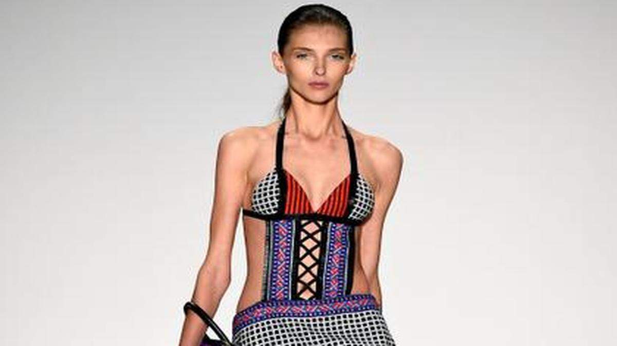
A model walks the runway at the Custo Barcelona fashion show during Mercedes-Benz Fashion Week Spring 2015 at The Salon at Lincoln Center on September 7, 2014 in New York City. 
