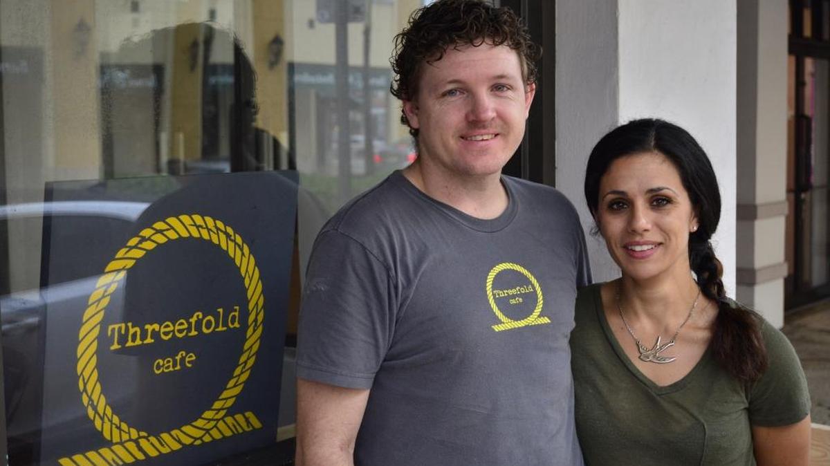 Nick and Teresa Sharp are owner-operators of Threefold Cafe in Coral Gables.