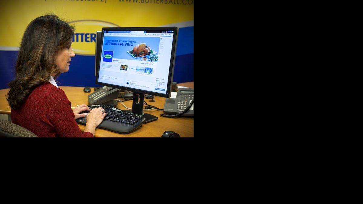 
On holiday duty: A specialist at the Butterball Turkey Talk Line. 
