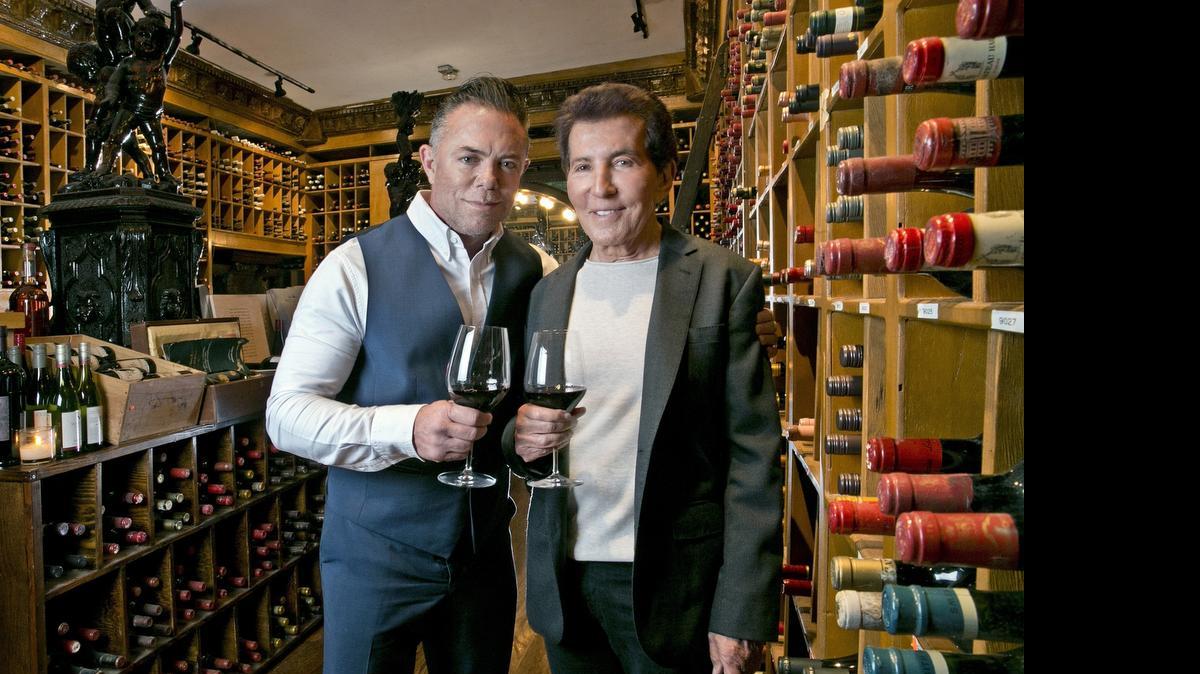 
The Forge: Shareef and Al Malnik, in their Miami Beach restaurant’s wine cellar.
