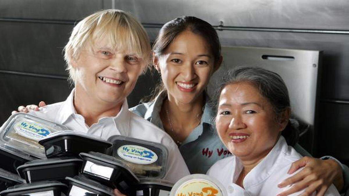 
Hy Vong: Kathy Manning, left..
