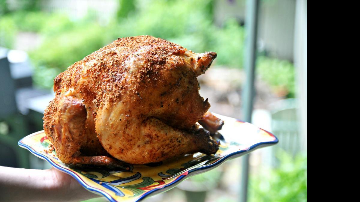 
BBQ Beer Can Chicken: Just place the bird on the grill, and let the beer escaping the can keep it moist while cooking. 

