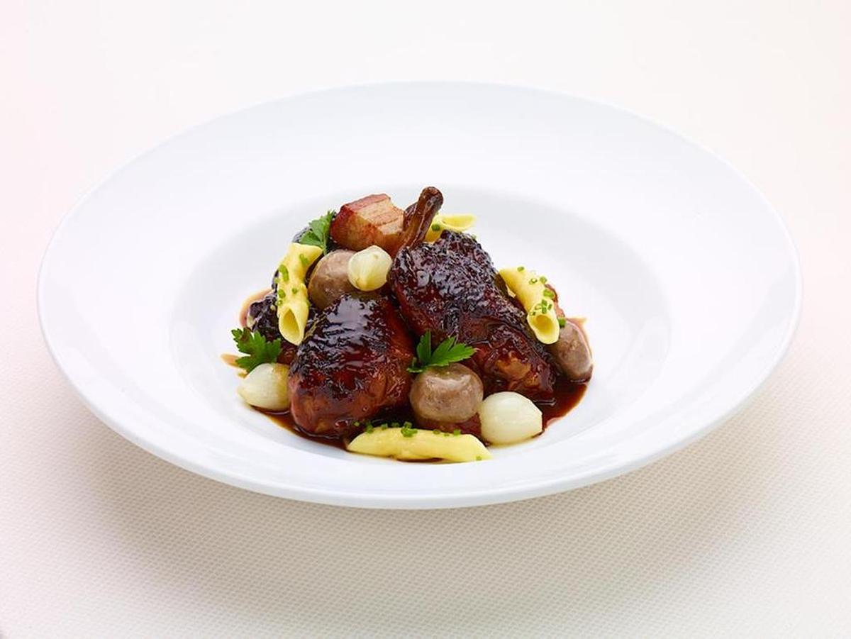 Coq au vin: On the Miami Spice menu at DB Bistro Moderne in Brickell. 