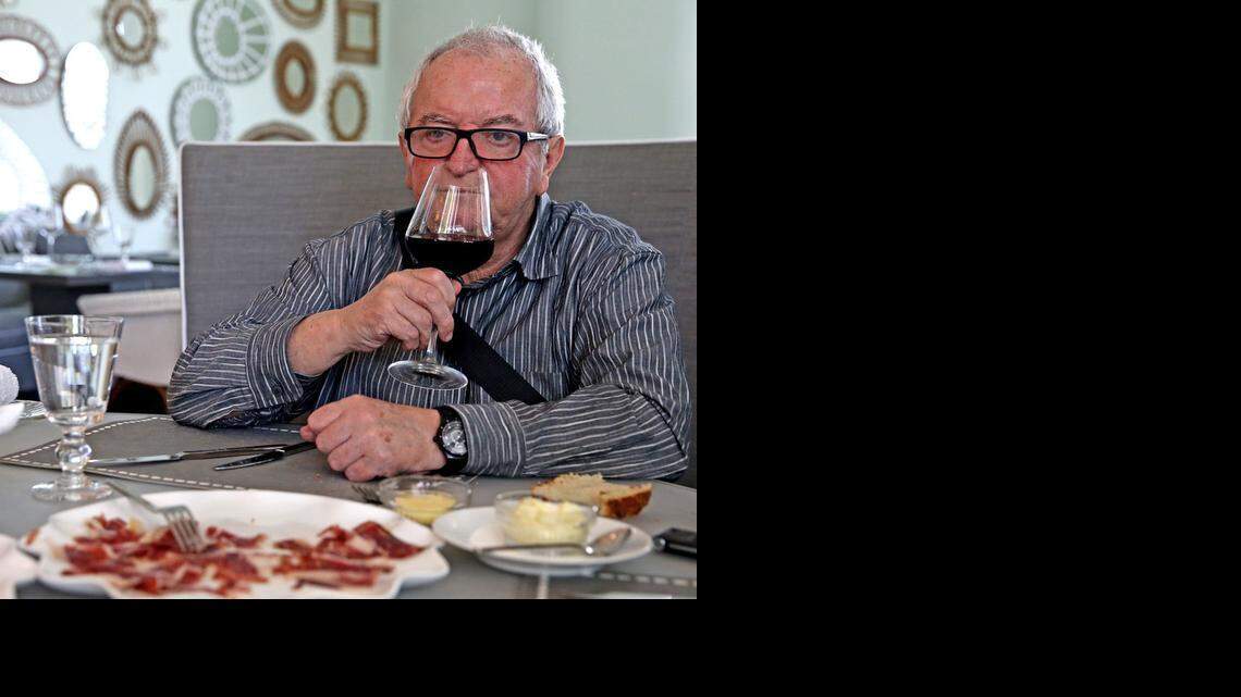
Juan Mari Arzak smells the wine before he drinks at lunch on South Beach, he is considered one of the fathers of modern Spanish cuisine, is being honored this year by the South Beach Wine & Food Festival at the $500 per plate tribute dinner. His landmark restaurant, Arzak, in San Sebastian, Spain has been in the family since the late 1800s and has a coveted three Michelin stars. Every year it makes it onto the World’s 50 Best Restaurants list.
