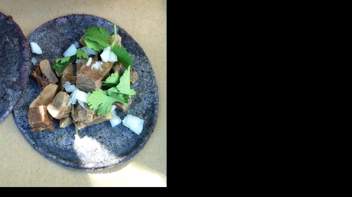 
Lengua taco: At Taquiza in Miami Beach.

