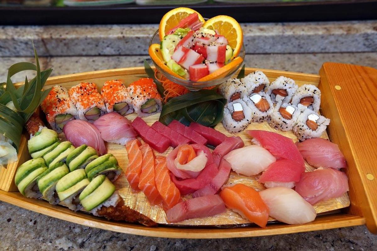 Sushi Boat as served at the Canton Restaurant in Coral Gables on Saturday, May 27, 2017.