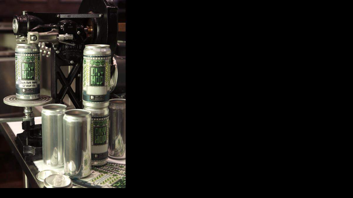 
The Crowler: DryHop Brewers in Chicago is offering a 32-ounce can-growler hybrid. 
