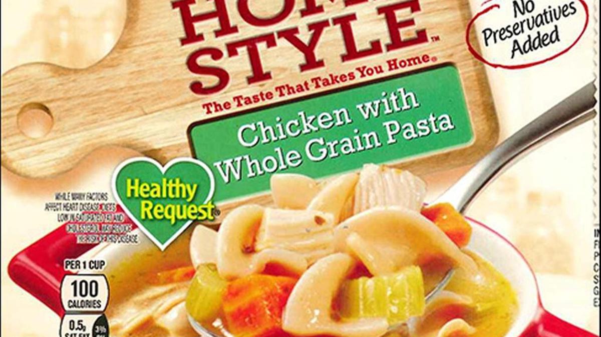 This is what the recalled soup’s label says. This might not be what’s inside.