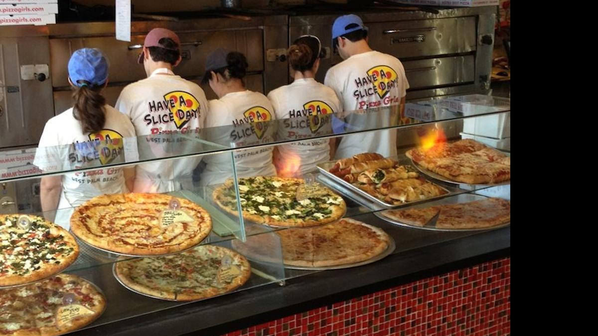 
Perfect score: Pizza Girls in West Palm Beach received a flawless health inspection this month. 
