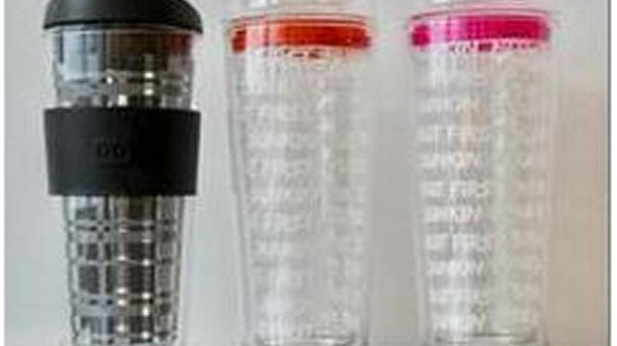 The three kinds of glass tumblers recalled by Dunkin Donuts.