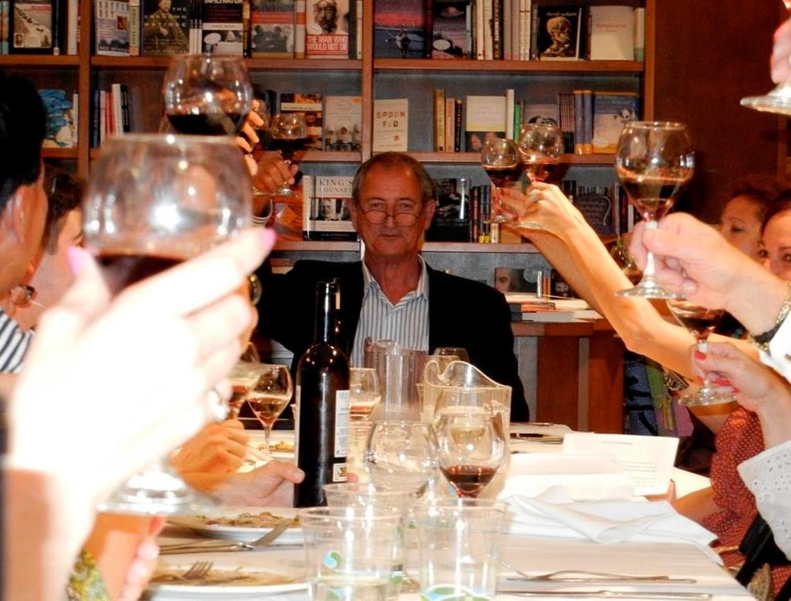 Patrick Alexander teaches the wine appreciation course at Books & Books.