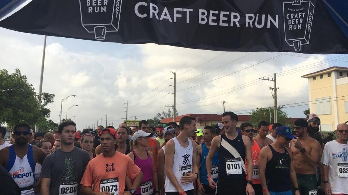 A mix of anticipation and excitement are shown on the runners faces as they gather at the starting line a couple minutes before the race.