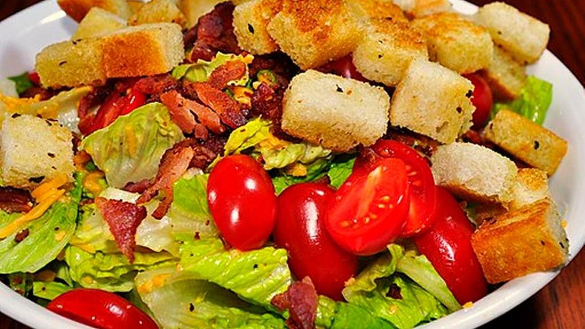 Salad with romaine lettuce