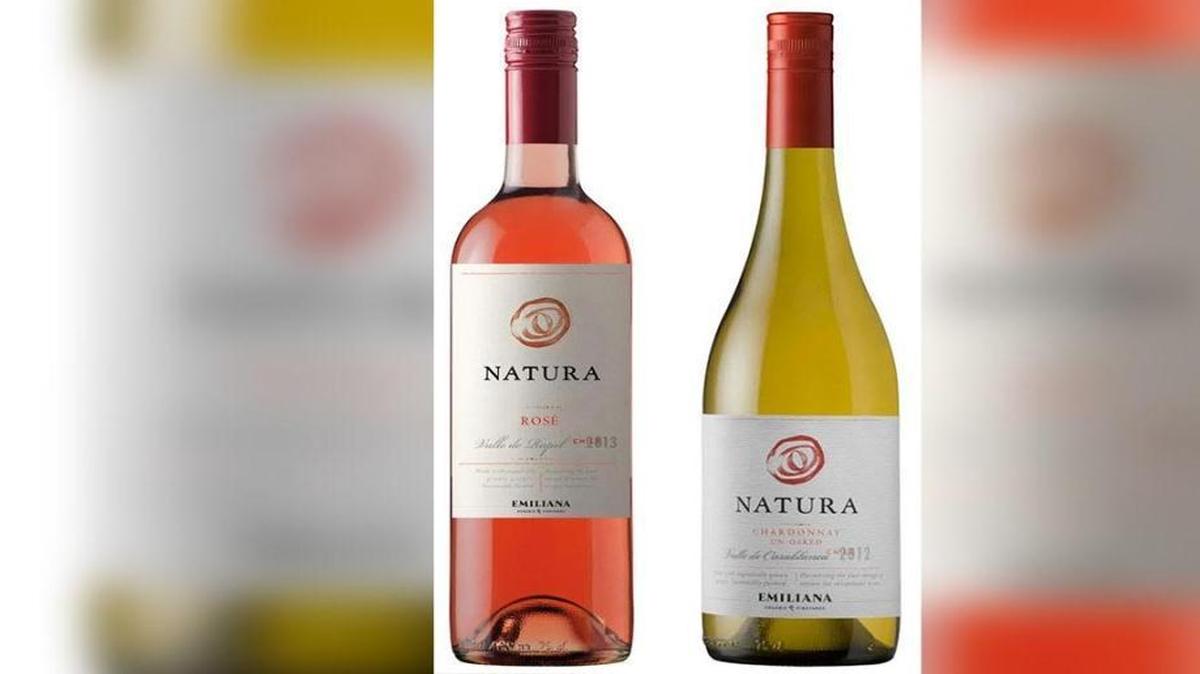 2016 Natura Rosé and Chardonnay are made from organically grown grapes in Chile.