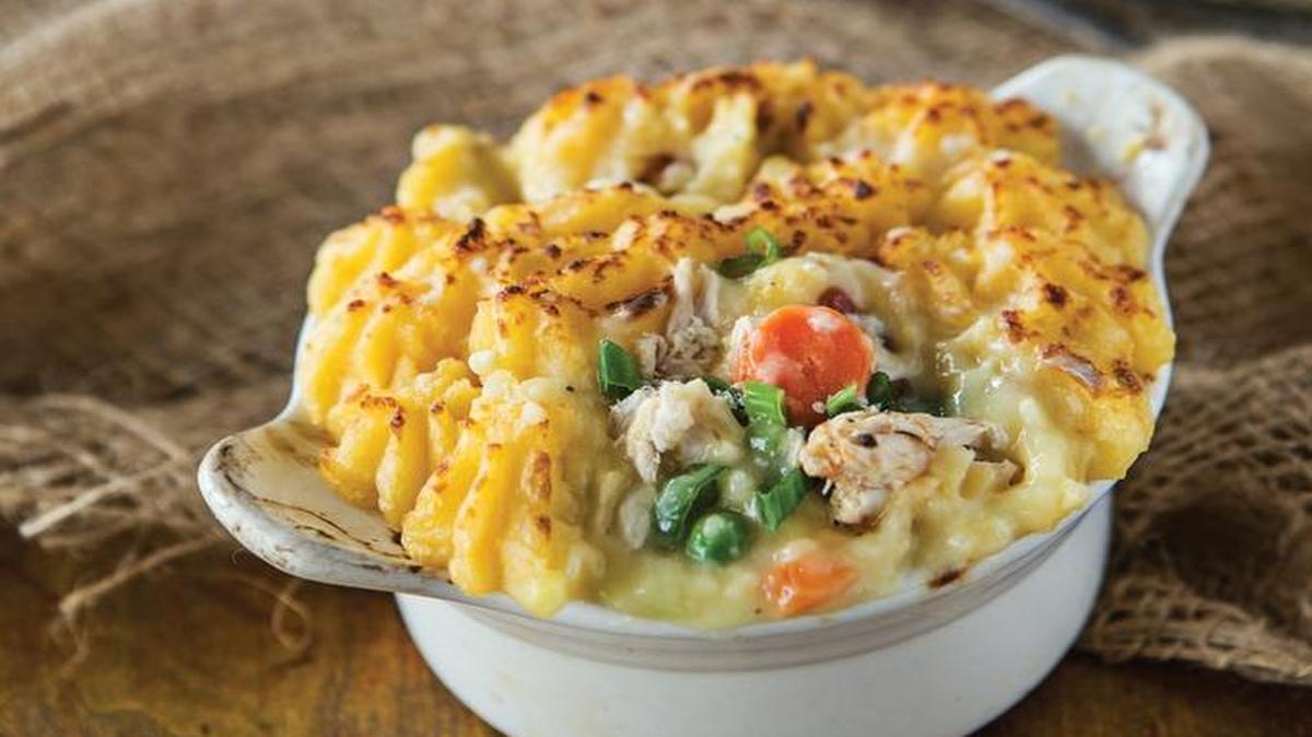Make Shepherd’s Pie with leftover turkey and potatoes in a recipe from chef Cindy Hutson.