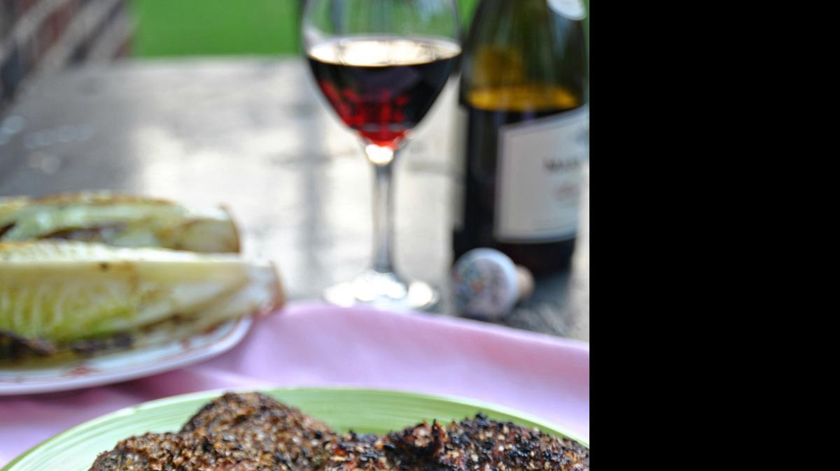 
Gimme chimi: Grilled skirt steak with chimichurri rub.
