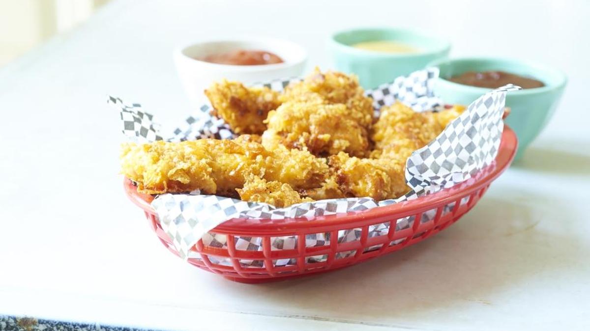 Cheesy chicken crunchers