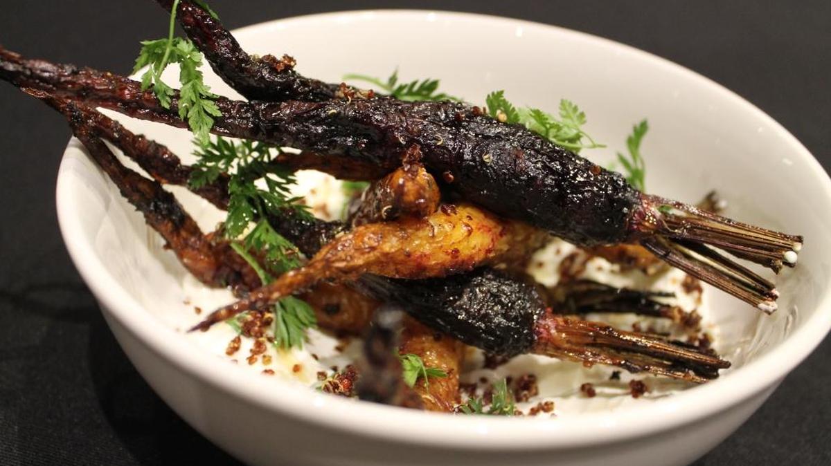 The Continental’s roasted heirloom carrots with Greek yogurt.