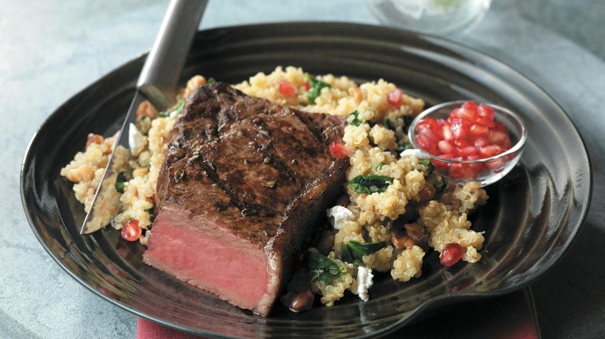 Pomegranate Steak.