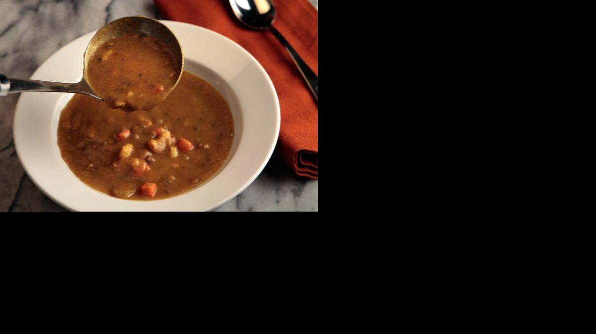 
No dairy: A lentil broth provides a rich base to this Coconut Curry Cauliflower Soup. 
