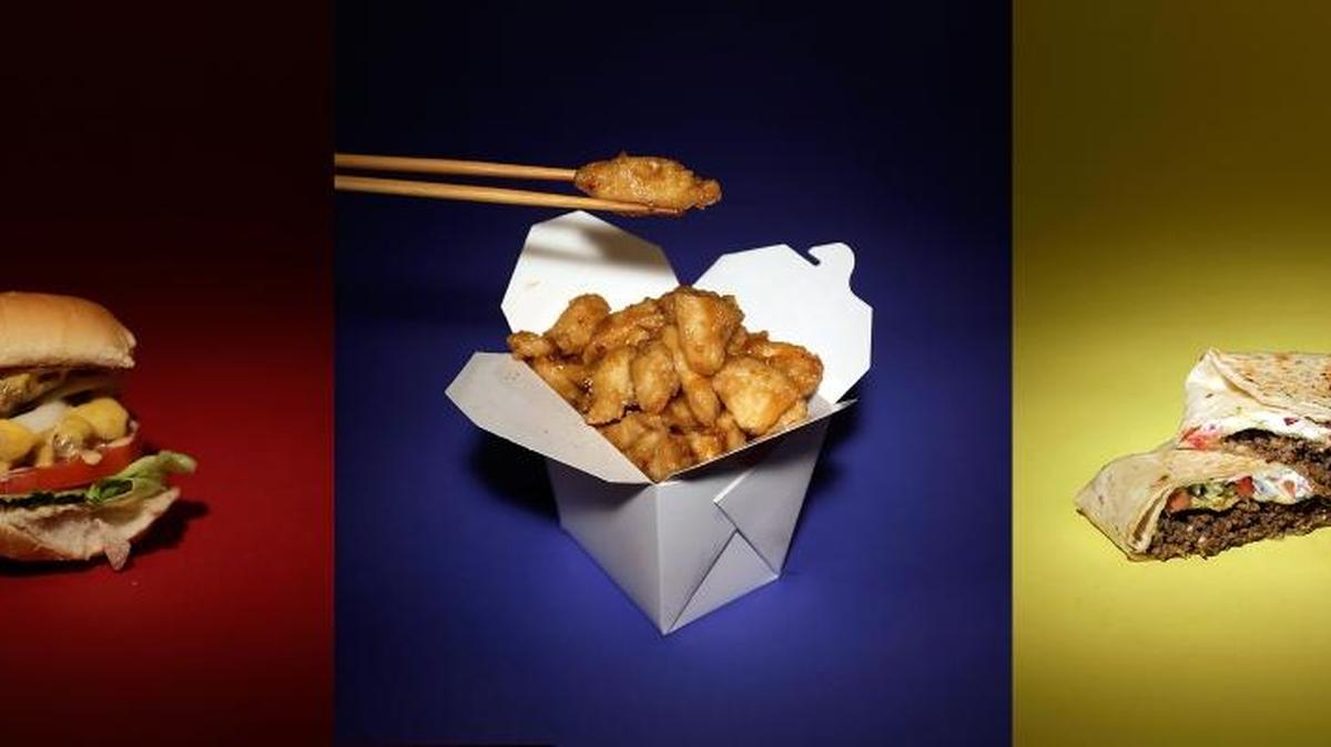 
Fast food hacks for the In-N-Out Double Double, Panda Express Orange Chicken and Taco Bell Crunchwrap Supreme. 
