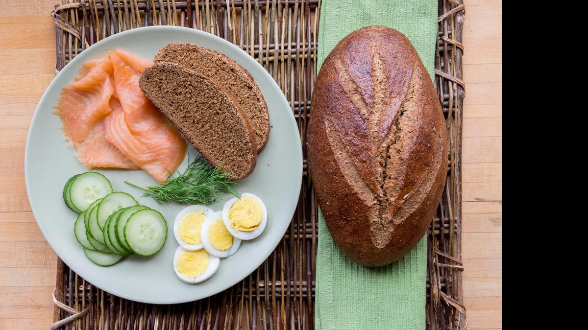 
Starting point: Swedish limpa makes great toast, but an even better foundation for those open-faced Scandinavian sandwiches called smorrebrod.
