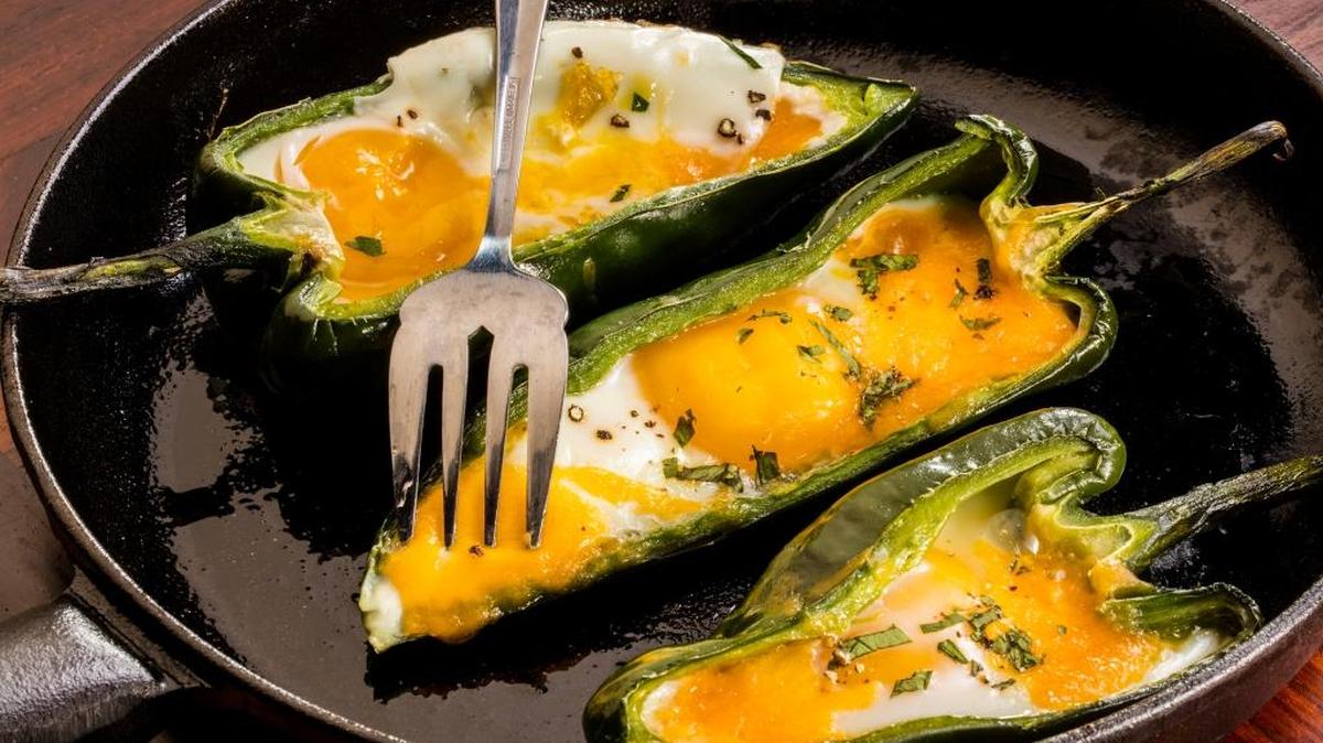 
Eggs in pepper boats, from ‘Jacques Pepin Heart & Soul in the Kitchen,’ which will be released Oct. 6.
