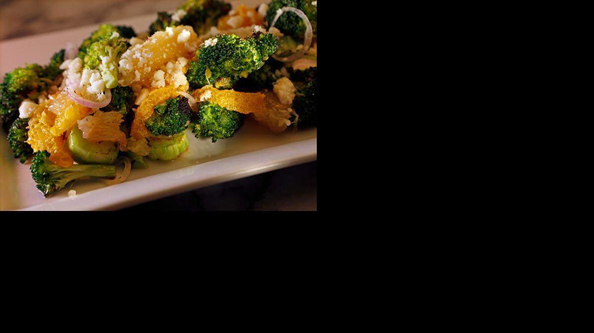 
Earthy, fresh and light: Charred broccoli salad from Restaurant August in New Orleans. 
