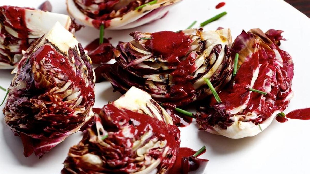 Grilled Radicchio with Cherry-Balsamic Dressing.