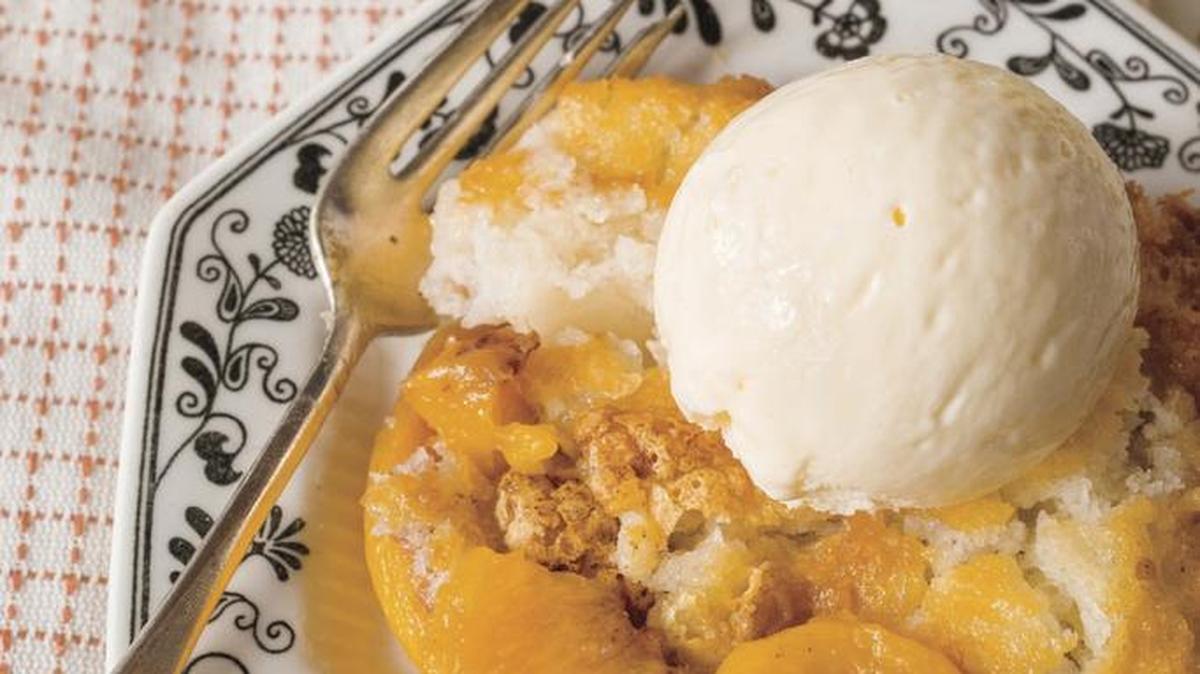 Magic Peach Cobbler