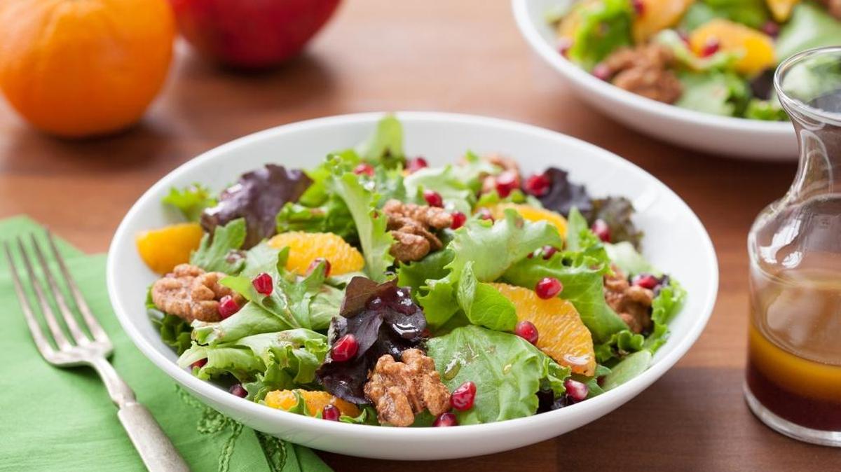 Spiced Pomegranate and Orange Salad.