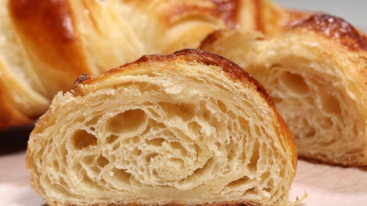 The finished croissants.