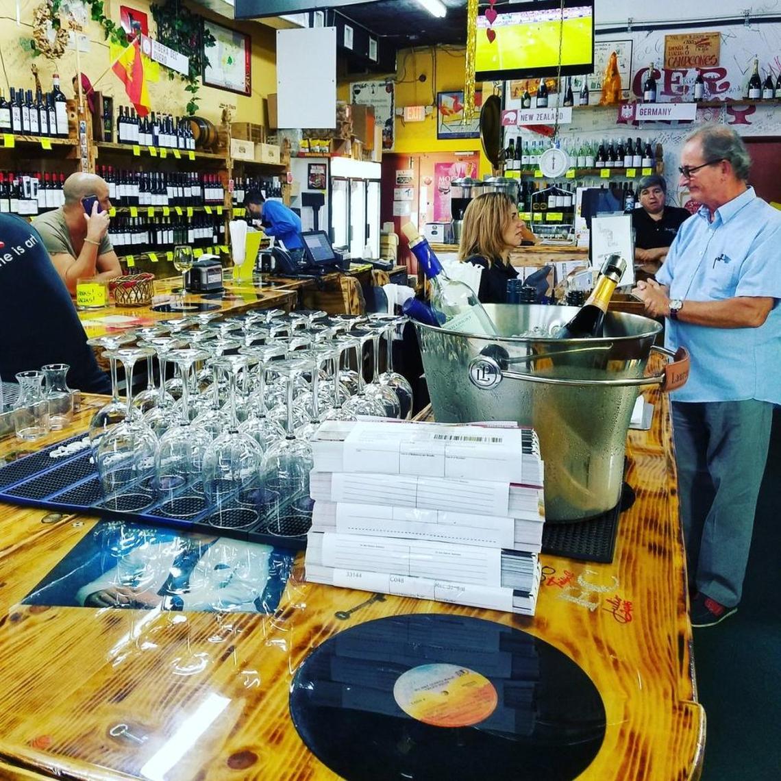 Patrick Alexander at Happy Wine Miami on Eighth Street.