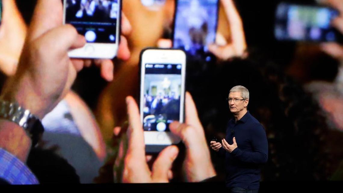 In this Wednesday, Sept. 7, 2016, file photo, Apple CEO Tim Cook announces the new iPhone 7 during an event to announce new products, in San Francisco. A recent study by San Diego State psychology professor and author Jean Twenge documents how the iPhone — and all smart devices — have affected the mental health and social development of a generation that has never known a world without them.