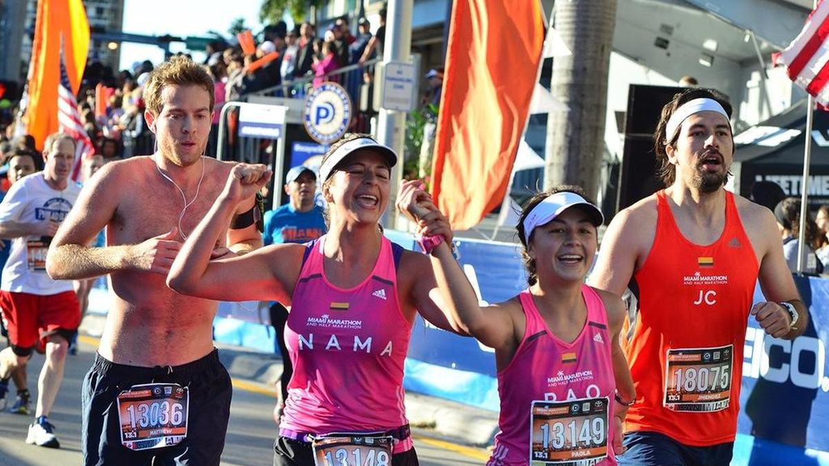 Runners, such as those in the 2015 Miami Marathon & Half Marathon, benefit from eating carbs, the nutrient the body can most efficiently convert into energy.