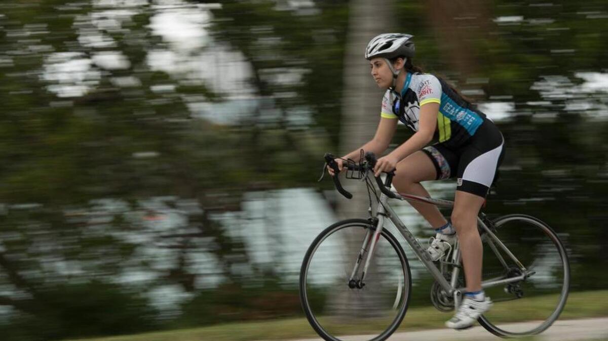 Jessica Vachon is training for the Escape to Miami Triathlon in September, something she began doing after getting treated for migraines.