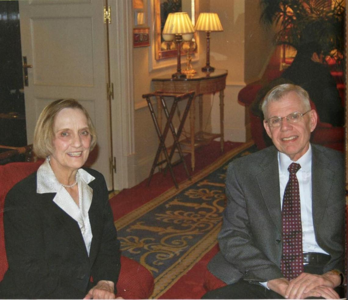 Dr. Grace S. Wolff and Armando I. Perez vacationing at a hotel in Madrid, where years before they spent their honeymoon.