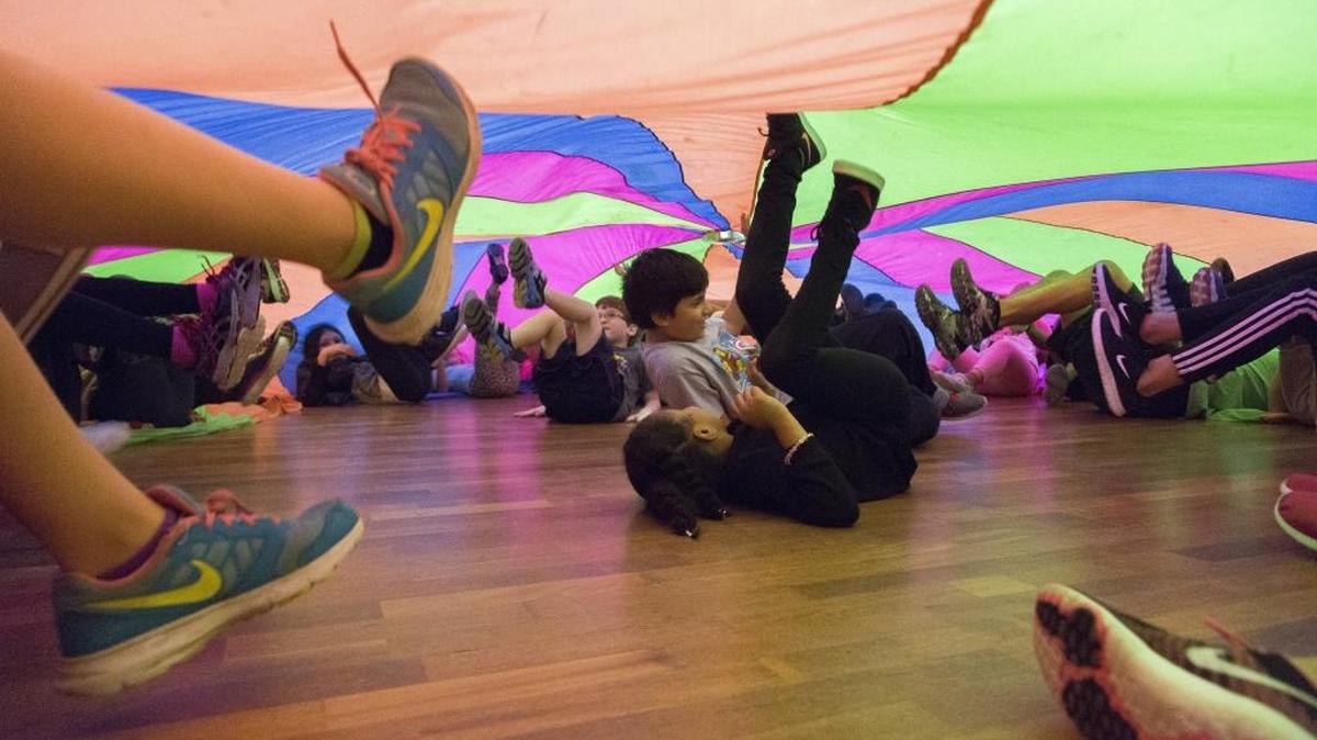 Kids kick up some fun during a boot camp class at Memorial Hospital West in Pembroke Pines.The class offers children exercise and fun games that help keep them fit.